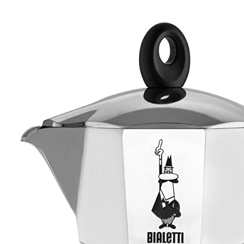 Bialetti Moka Dama Cafetera Italiana Espresso, 3 Tazas, Aluminio, Plateado