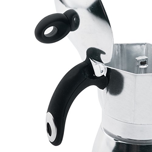 Bialetti Moka Dama Cafetera Italiana Espresso, 3 Tazas, Aluminio, Plateado