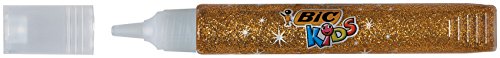 Bic Kids Glitter Pegamento con Purpurina Colores Metálicos – Colores Surtidos, Blíster de 6 Unidades