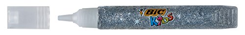 Bic Kids Glitter Pegamento con Purpurina Colores Metálicos – Colores Surtidos, Blíster de 6 Unidades