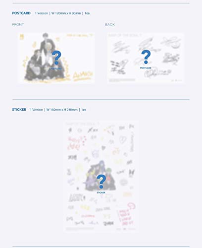 Bighit Ent BTS Bangtan Boys – Mapa del Alma: 7 [Ver.1] Álbum + póster Plegado + Juego de Tarjetas de Fotos adicionales
