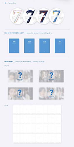 Bighit Ent BTS Bangtan Boys – Mapa del Alma: 7 [Ver.1] Álbum + póster Plegado + Juego de Tarjetas de Fotos adicionales