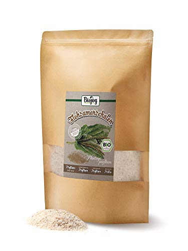 Biojoy Polvo de cáscara de psyllium orgánico - Plantago ovata (1 kg)