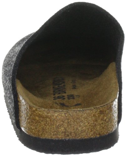Birkenstock Amsterdam, Zapatillas de casa de fieltro Unisex Adulto, Gris (Anthracite), 38 EU (Estrecho)