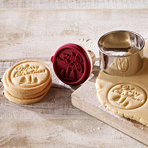 Birkmann 340176 - Sello para Galletas con Texto Merry Christmas