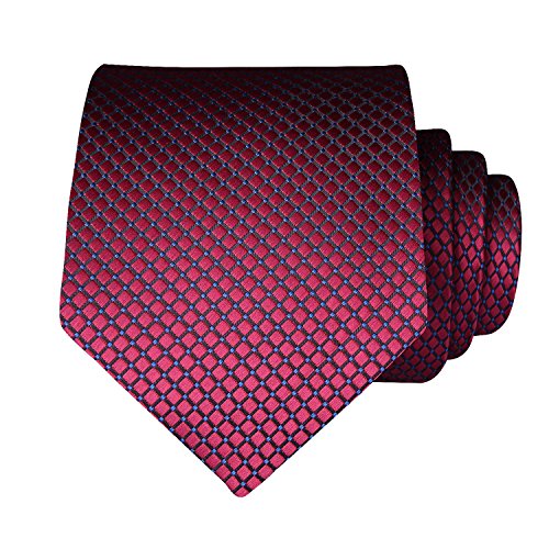 BIYINI Juego de corbata y bolsillo con panuelo en forma de panuelo y corbata de cuadros