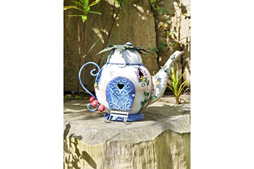 Black Country Metal Works Asteria - Tetera Decorativa para jardín, diseño de Hada