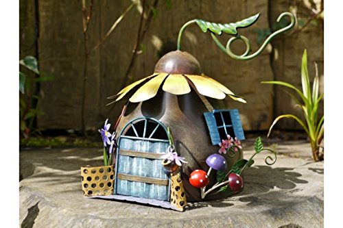 Black Country Metal Works - Figura Decorativa de Asherah con Diseño de Girasol