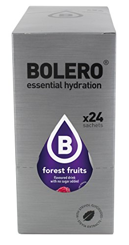 Bolero Bebida Instantánea sin Azúcar, Sabor Frutas del Bosque - Paquete de 24 x 9 gr - Total: 216 gr