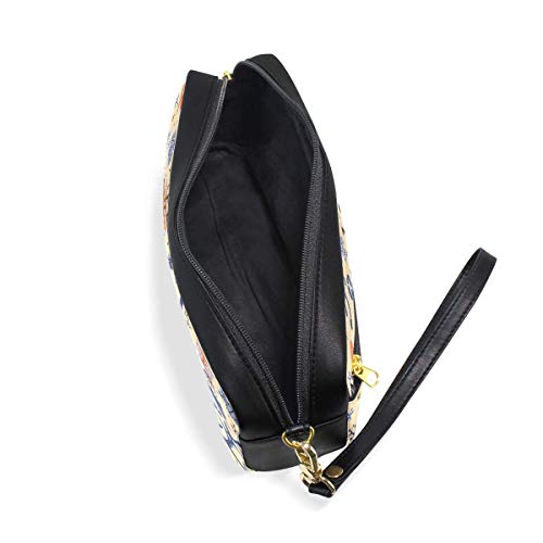 Bolígrafo casero Bolso de papelería Bolsa de maquillaje cosmético Cremallera Estuche de lápices para estudiante Chica Niño Niños Animal Ciervo Pájaro Árbol Bolsa Monedero