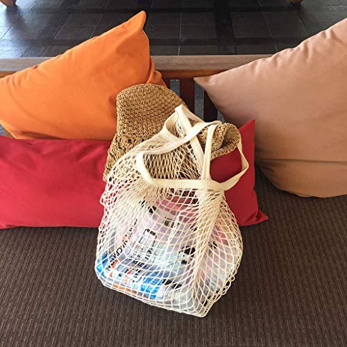 Bolsa de la compra ecológica para frutas y verduras en forma de red (paquete de 3 unidades)