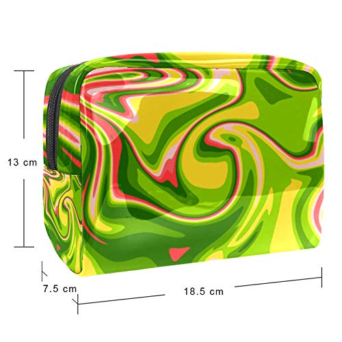 Bolsa de maquillaje portátil con cremallera bolsa de aseo de viaje para mujeres práctico almacenamiento cosmético bolsa rica sopa de verduras