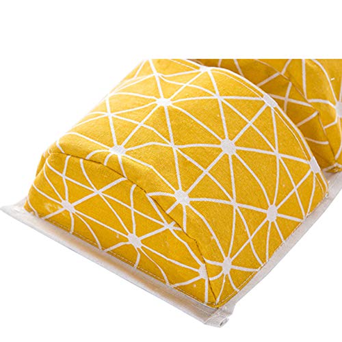 Bolsas de Almacenamiento para Colgar en la Pared  3 Piezas de Tela de Lino Colgando Organizador de Bolsillo con 3 Bolsillos para Cocina Dormitorio Baño Oficina