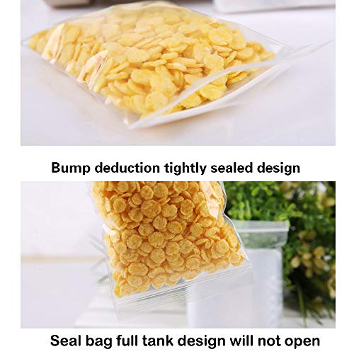 Bolsas Plastico Zip Pequeñas Bolsas Congelacion Transparente Reutilizable Cierre Bag Caramelos de Alimentos la Joyería Almacenamiento Cocina Engrosamiento y Duradero 4x6cm 480PCS
