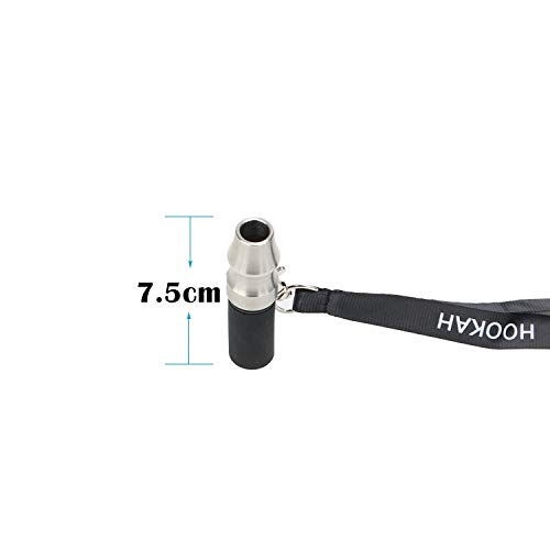 BOQUILLA PARA CACHIMBA- ACCESORIO DE RESINA PARA SHISHA. BOQUILLA PREMIUM + CINTA PARA COLGAR (ALUMINIO)