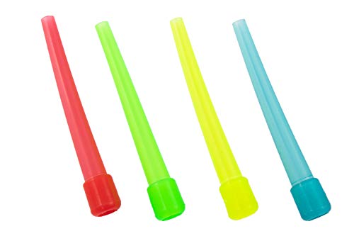 Boquillas higiénicas para cachimba - Boca para manguera de shisha - Envasadas individualmente - Diferentes colores - (Extra largas 100 unidades)
