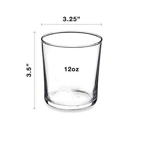 Bormioli Rocco 710870M04321751 - Juego de 12 Vasos de Vidrio Templado