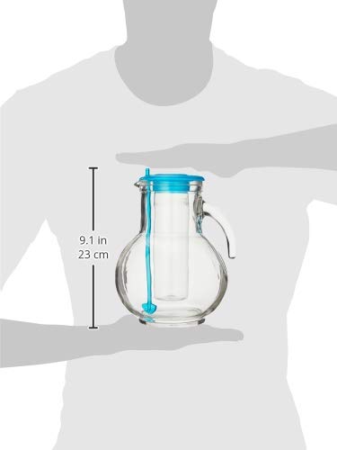 Bormioli Rocco Jarra con Soporte, Azul, 2.15 litros