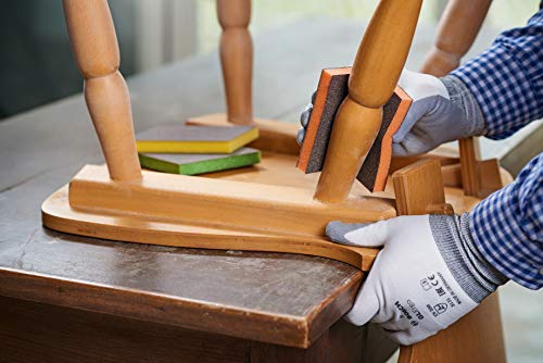 Bosch Professional 2608608230 Esponja S473 Profile Fina (Madera, plástico y Metal, 98 x 120 x 13 mm, Accesorios para Lijado a Mano), Fino