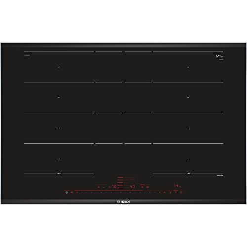 Bosch Serie 8 PXY875DC1E hobs Negro Integrado Con - Placa (Negro, Integrado, Con placa de inducción, Vidrio y cerámica, Acero inoxidable, AENOR, CE)