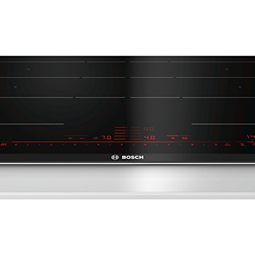 Bosch Serie 8 PXY875DC1E hobs Negro Integrado Con - Placa (Negro, Integrado, Con placa de inducción, Vidrio y cerámica, Acero inoxidable, AENOR, CE)