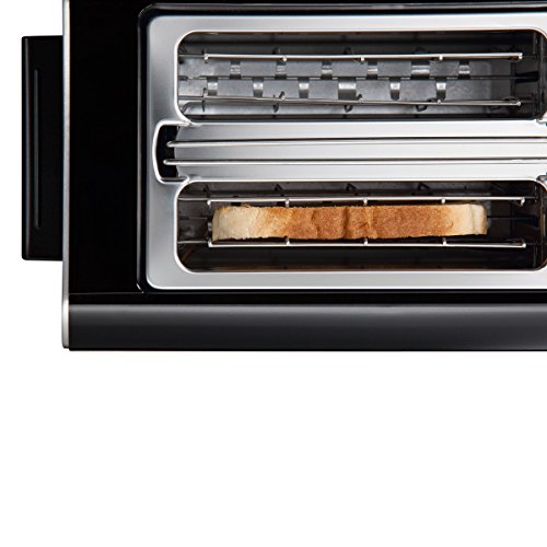 Bosch Styline Red Diamond - Tostador, 860 W, dos ranuras con bocas extra grandes, barras de cuarzo, ranura de acero inoxidable