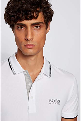 BOSS Paddy Pro Polo, Blanco (White 100), XXXL para Hombre