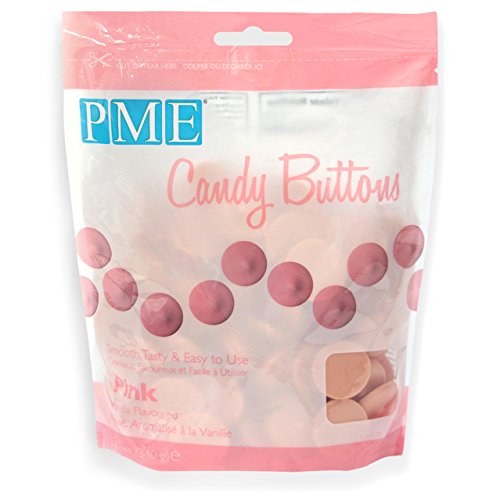 Botones de Caramelo en Rosa PME 340 g