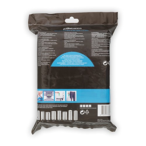 Brabantia 375668 Expendedor Bolsas de Basura, Blanco, 23-30 L