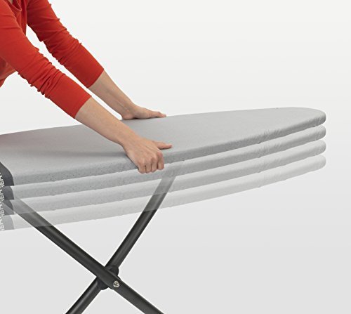 Brabantia - Funda protectora para mesa de planchar, Gris (Metallizzato), 124x45 cm, 1 unidad
