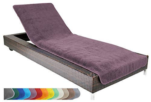 Brandsseller - Funda para tumbona, toalla para playa y piscina, 100% algodón, aprox. 75 x 200 cm, algodón, frutas del bosque, 75x200 cm
