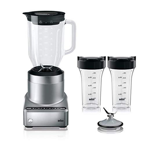 Braun JB7192 - Batidora táctil, 800 w, cuerpo de metal, indicadores luminosos, 5 velocidades