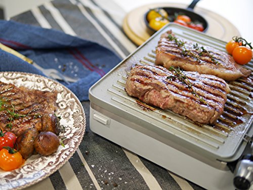 Breville DuraCeramic VHG026X Ultimate grill con revestimiento, 1800 W, 0 Decibeles, Parrilla, Inox