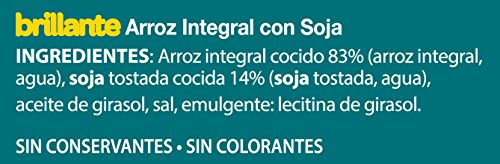Brillante Arroz Integral Con Soja 125G X 2 - [Pack De 8] - Total 2 Kg