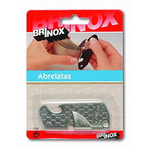 BRINOX Abrelatas, Gris, 7,4 x 2,8 x 0,27 cm