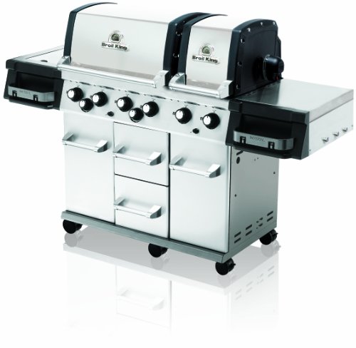 Broil King Imperial 690 XL - Barbacoa a gas, 17,5 kW, con quemadores tubulares de acero inoxidable