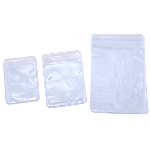 BUERJIAA Bolso Ziplock de 100 piezas con cierre de polietileno Bolsa de baratijas de joyería 3 tamaños disponibles Sello