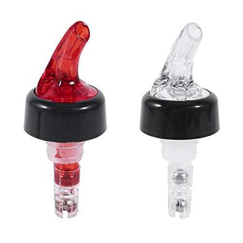 BYARSS Accesorios del vertedor de medición de 35 ml, dispensador de cóctel de Vino de Barra de Bebidas de plástico Caliente para Barra(Rojo)