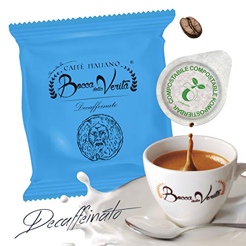 Caffè Italiano Bocca Della Verità Cialde DESCAFEINADO - de 100 cápsulas - compatible ESE dm 44 mm