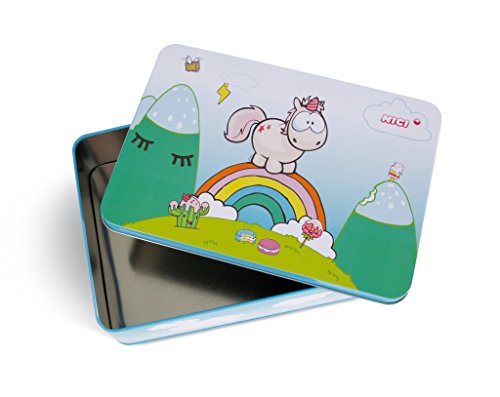 Caja metálica para galletas Theodor, 21,5x15,3x6,5cm