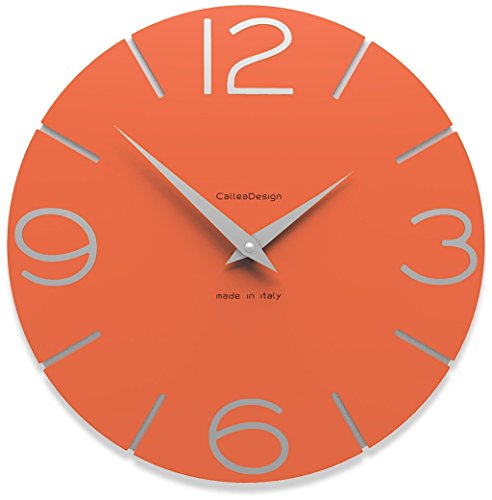 CalleaDesign - Reloj de Pared Smile, Naranja