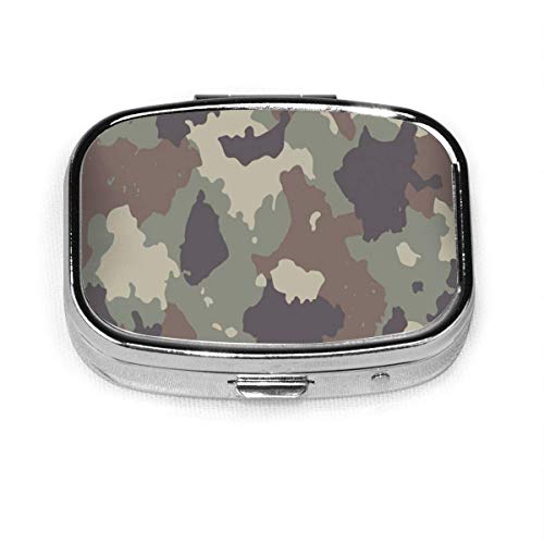 Camuflaje Estilo Moda Camo Personalizado Moda Cuadrado Pastillero Tablet Titular Bolsillo Organizador Caja Caja Decoración Caja