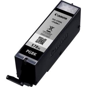 Canon PGI-570XL Cartucho de tinta BK para Impresora de Inyeccion Pixma TS5050,5055,5053,5051,6050,6052,6051,8050,8053,8052,8051,9055,9050-MG5750,5751,5752,5753,6850,6851,6852,6853,7750,7751,7752,7753
