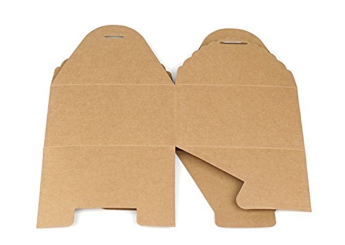 Caolator Lote de 5 cajas para pasteles, de papel de estraza, para decoración, bombones, golosinas, pasteles, chocolate, etc., caja de regalo