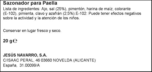 Carmencita - Sazonador para Paella - 20 g