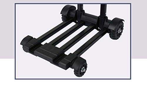 Carro de Mano, Carro portátil Plegable Carro de Cuatro Ruedas Trolley de Hotel Tamaño de Carro 48.5 * 33 * 11CM (Tamaño : 48.5 * 33 * 11CM)