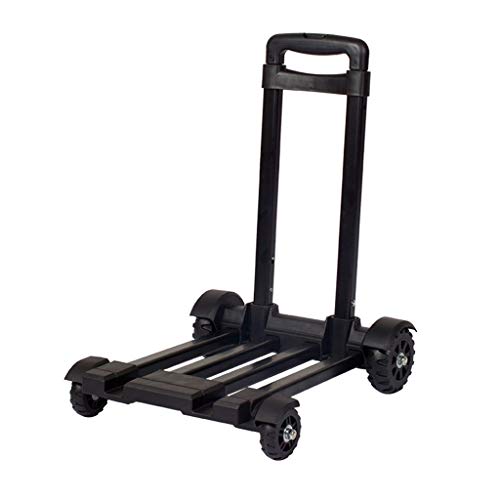 Carro de Mano, Carro portátil Plegable Carro de Cuatro Ruedas Trolley de Hotel Tamaño de Carro 48.5 * 33 * 11CM (Tamaño : 48.5 * 33 * 11CM)