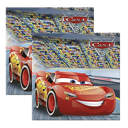 Cars Establecer Vajilla Desechable Race | Disney Platos Tazas Servilletas
