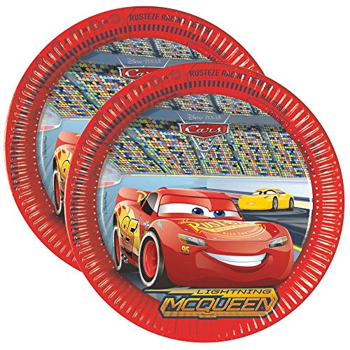 Cars Establecer Vajilla Desechable Race | Disney Platos Tazas Servilletas