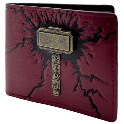 Cartera de Marvel Thor Martillo 3D Rojo